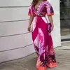 Robes de fête Summer Chic Loose Playsuit Commuter Commuter à manches courtes Modèle à manches plissées Femmes de combinaison 2024 V