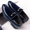 Casual Shoes Men Leather Luxurious Business Oxford Breathable Patent Formal Oversized Office Weddings