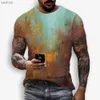 Men's T-Shirts Art Graffiti 3D Print Abstract Retro Fashion Forward Casual Men Women Street Hip-Hop Round Neck Short Sleeve T-shirt Summer TopsXW