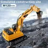 Electric / RC Car RC Excavator Camion à benne basculante 2.4g Remote Control Engineering Crawler Truck Excavator Toy Childrens Christmas Giftl2404