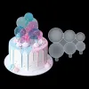 Moules Nouvelles étoiles Round Love Heart Lollipop Silicone Moule Chocolate Candy Cake Moule Birthday Cake Decorating Tool ACCESSOIR