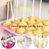 Vormen 10/15 cm witte PP lolly -stick stick tools diy bakaccessoires voor chocolade candy bars cake pops pate tafetafel decoraties standaard