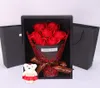 Rose éternelle en boîte Fleurs de rose artificielle avec coffret