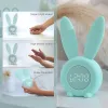 Accessoires mignons lapin en silicone lampe nocturne et le réveil