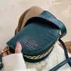 Sac Crocodile Match Saddle 2024 Fashion High Quality PU Leather Femme's Designer Hands sac à main Vintage Messenger