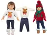 Puppenanzug für American Girls Doll Weihnachtskleidung Accessoires 18-Zoll-Kinderspielzeugpuppe Set Accessoires Diy Doll House Weihnachtsgeschenke