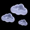 Moldes S/M/L 3D Cloud Shape Chocolate Silicone Mold Moussent Fondant Cube Pudim Candy Soap Candela Moldes Ferramenta de decoração de bolo de cozimento