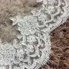 Bijoux de poils de mariage blanc accessoires de mariage en ivoire en dentelle 3m longueur de cathédrale blanche Veil Veil dentelle mantille