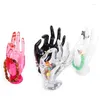 Smyckespåsar Ring Armband Holder Plastic Stand Support Wedding Showcase Display för detaljhandelsorganisation