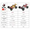 CAR ELETRIC/RC WLToys 144010 144001 75km/h 2.4g Racing RC Brushless sem escova 4WD de alta velocidade de controle remoto off-road Drift Toyl2404