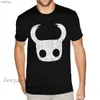 Camisetas masculinas fantasmas escuros knight knight de camiseta de camisetas hollow knight game divertido tsshirt mass verão curto sono top ropa hombre camisetasxw