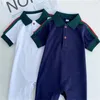 Baby Rompers Sommerdesigner Kinder Kleidung Neugeborenes Säugling Strampler Kurzarm Baumwollpyjamas Kleinkind Girl Jungen Jungenuiten