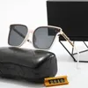 Moda Novos óculos de sol homens e mulheres os mesmos óculos de sol de ponta de luxo de luta de luta de viagem Design de logotipo da carta 9 colorido Anti-Glare Protection Óculos de sol