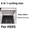 Haarburler Negative Ionen glättert professionelle Lockenbärte Haarpflege Curling Stick 6-in-1-Stummschaltung für HS05 Dual Verwendung von Trocken und Nass