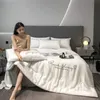 100 gewaschene Seidensommer -Quilt Stickerei glatte Eiskühldecke für Bett