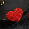 Broches broche voor vrouwen rood hartvormige zirkoon ingelegde dames pins kleding catwalk juwelen accessoires bruiloft bruidsmeisjes geschenken