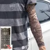 Tatueringsöverföring 3st/parti Ny blandad 100%nylon elastisk falsk tillfällig tatuering ärm skalle varg totem drake designs kropp arm strumpor coola män 240426