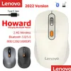 Möss New Len 2022 Version Howard laddar trådlös mus med Bluetooth 3.0/5.0 800/1200/1600DPI för Windows OS Harmoney Drop Delivery Otumm