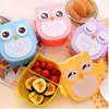 Bento Boxes Family Travel Portable Owl Lunch Box Plastic Childrens Food Container Paper Tablet Laptop Kawaii Accessories Q240427
