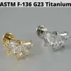 Stud 1PC CZ G23 Solid Titanium Chrząstka Kolczyki Stunie 16G Wewnętrznie gwintowany cyrkon Flowon Helisa Uszy Tragus Biżuteria D240426