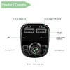 2024 FM50 x8 FM -передатчик Aux Modulator Bluetooth Car Kit Bluetooth Handsfree Car Audio Receiver Mp3 Player с 3.1A быстрого заряда Dual USB CAR C с коробкой