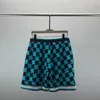 Summer Ca Short Sleeved Shirt Set Checkered 3D Printed Pattern Shirts for Men Beach Shorts Shirts PajamaCollar 240423