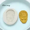 Moulds Super Hero Silicone Molds Cake Decorating Tools Mask Fondant Soap Mold for Caking Decoration Chocolate Mold Baking Tools M363