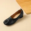 Casual Shoes Fedonas Vintage Women Pumps Fashion Design äkta läderkvinna tjocka klackar vår sommaren Basic Office Lady Working 2024