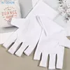 Nagelorter 1 par anti uv handskar sköld handskar fingerlös manikyr konstverktyg ledat