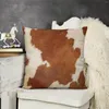 Oreiller Wild Rustic Cowhide motif de vache jet Case de luxe S pour les enfants canapé décoratif