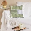 Kuddtäckning 2st 45x45 Grön Plant Printed Simple Covers Home Decorative For Soffa Modern Style Farmhouse Daily Square