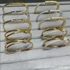 Hoge versie Twisted Knot Bracelet For Women Gold Full Sky Star Rose Half Diamond U-Lock Live Sales K0SN