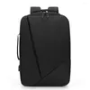 Zaino geometria zaino business per uomini laptop design impermeabile 15'6 capacità ultra-grande ruckrack maschio elegante nero