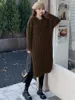 Abiti casual NYFS 2024 Abito da maglione coreano invernale Vestidos Robe Elbise Sliose Plus Size Solid Long Slee Slitting Women