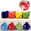 Instrument 1pcs flûte ocarina colorée 6 trous soprano c céramique flauta ocarina de temps mini ocarina flûte kid's jouet instruments de musique