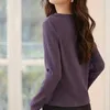 Blouses pour femmes 2024 Bureau décontracté lâche Lady Retro Retro Corée Shirt Elegant Fashion Solid V Neck Long Sleeve Y2K Chic Tops