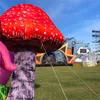en gros 2m 6,5 pieds de haut étonnant champignon de ballon gonflable géant avec une bande LED pour la décoration de l'événement de la boîte de nuit