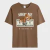 Herren-T-Shirts umarmen die US-Dollar Teddy bedruckte T-Shirt Herren Street Lose lässige Kurzschläger Sommer atmungsaktiv