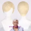 Cardamom Movie Barbie Male Lead Ken Wig Real Person Cos Polyvyle Light Gold Short Cheveux