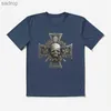 Erkek Tişörtleri Demir Haç-Celtic T-Shirt% 100 Pamuk O boyun yaz Kısa Kollu Sıradan Erkek Tişört Boyutu S-3XLXW
