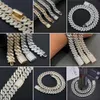 Moissanite Cuban Link Chain Man Set 14k Gold 925 Sterling Silver Accessories Diamond Fine Jewelry Cuban Link Chain Necklace