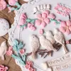 Moules Mirosie Baking Cake Moule Companion Magpie Bird Viets sur les branches Fleur Fondant Gâteau Silicone Moule Cake Decoration Accessoires