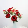 Dekorativa blommor 47 cm Simulera handgjorda krysantemum Bouquet Preppy Room Decor Wedding Party Supplies påskdekoration Artificiell