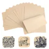 Tattoo Transfer 5pcs Tattoo Blank Practice Skin Eyebrow Gragon Pattern Paint Mixer Makeup Double Side Practice Skin 240426