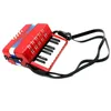 Kids Children 17-Key 8 Bass Mini Small Accordion Educational Musical Instrument Rhythm Toy Red