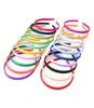 100PieceSslot Solid Satin Covered Hoofdband voor Kid Girls 10 mm Breedte Candy Color Haarband Haaraccessoires Hair Hoop1942986