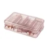 Lagerbeutel Bastelbox Organizer 10 Gitter transparent leichte Kunststoff tragbarer Ohrring -Schmuck Perlen Mülleimer Hülle Mini