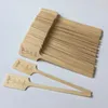 Décoration de fête 50pcs Laissez l'amour pousser gravé en bois en bois agitateurs d'agitateurs de mariage douche nuptiale favorables