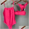 Swimwear pour femmes Sexy One Piece Bikini Femme Designer Swwears Soft Elastic Backless Sweet Splinge de haute qualité