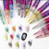 Gel 12pcs y2k nail art graffiti stylo 12color 0,7 mm peinture étanche étanche